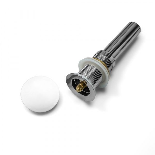 Донный клапан с керамическим верхом Comforty DK-01MW белый матовый