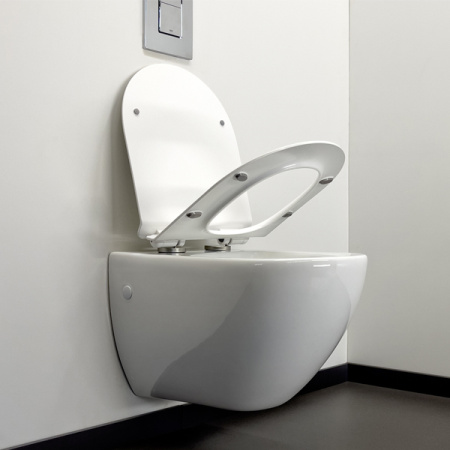 Унитаз подвесной Comforty 104 ободковый, сиденье дюропласт softclose тонкое, быстросъемное