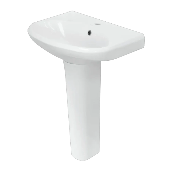 Sanita. Умывальник "Самарский" 57,5 см с хромированным обрамлением, белый, ВКС