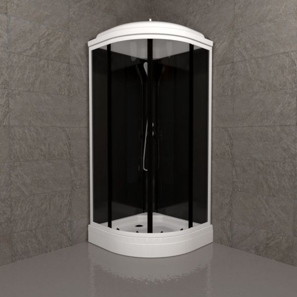 Закрытая душевая кабина Тритон Нова 88*88 А низкий поддон, сифон D50 клик-клак