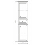 Comforty. Шкаф-колонна Феррара-40 белый Comforty. Шкаф-колонна Феррара-40 белый