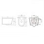 Унитаз подвесной Comforty CF40513R тонкое сиденье дюропласт с микролифтом, белый глянец