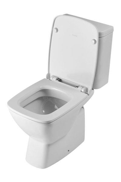 Santek. Унитаз-компакт "Нео", 1WH302470 прямой выпуск, двухрежимная арматура Oliveira, сиденье дюропласт softclose тонкое