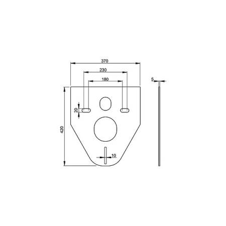 AlcaPlast. Звукоизоляционная плита для подвесного унитаза/биде M91