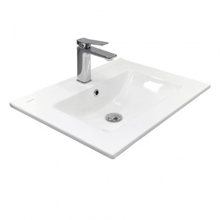 Накладная мебельная раковина 60 см Comforty 60E фарфор, белая