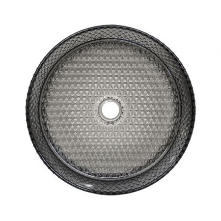 Круглая раковина из закаленного стекла 40 см Comforty CF21004(400) серый дым