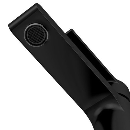 Смеситель для раковины Cersanit Brasko Black 63111, высокий, сливной гарнитур, черный