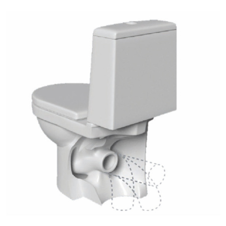 Sanita Luxe. Унитаз-компакт Art SL DМ SL900203 сиденье дюропласт с микролифтом