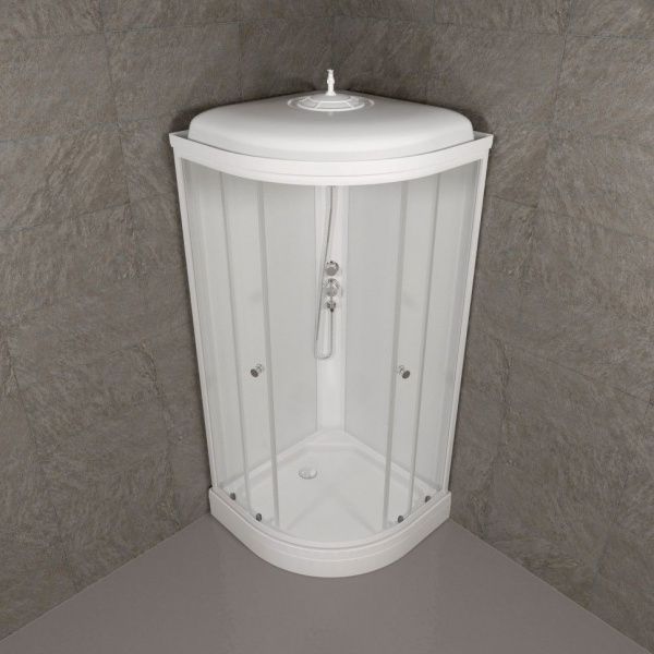 Душевая кабина Тритон Экстра 88*88 А с ДН6, низкий поддон сифон D50 клик-клак