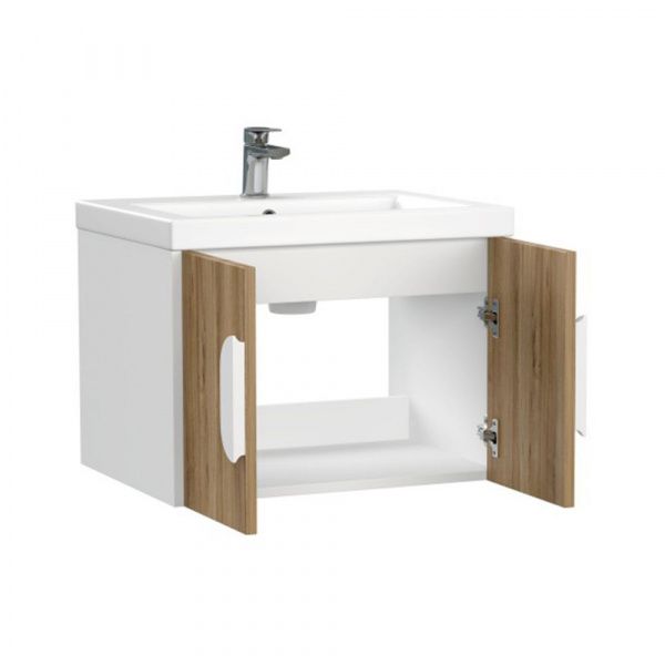 Тумба под раковину подвесная Cersanit Como 60 орех 69341