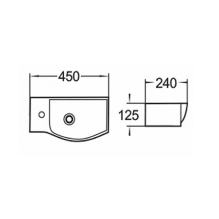 Компактная подвесная раковина Comforty 7947BR