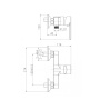 Смеситель для душа Cersanit Brasko 63022 хром Смеситель для душа Cersanit Brasko 63022 хром