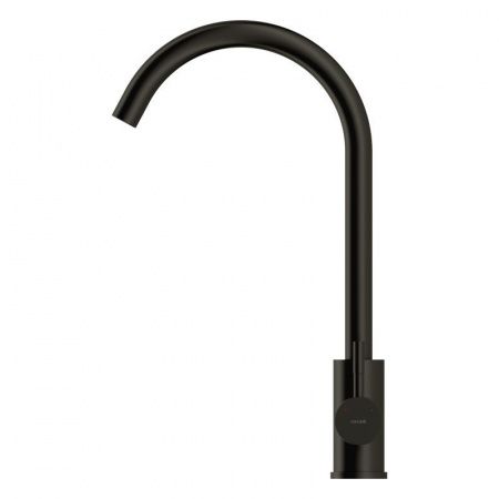 Чёрный смеситель для кухни R-излив Cersanit Комо 68243, нержавеющая сталь