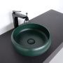 Накладная круглая раковина чаша Comforty 113MDG темно-зеленая матовая Накладная круглая раковина чаша Comforty 113MDG темно-зеленая матовая