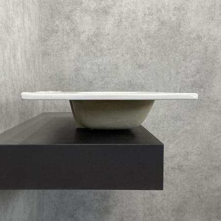 Накладная мебельная раковина-столешница 90 см Comforty 9090M фарфор, белая