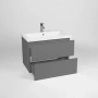 Тумба-умывальник Viant София подвесная графит VSOF60COG-T2YP с раковиной COMO 60