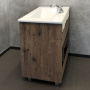 Comforty. Тумба-умывальник Марио-75 дуб темный с раковиной Quadro 75