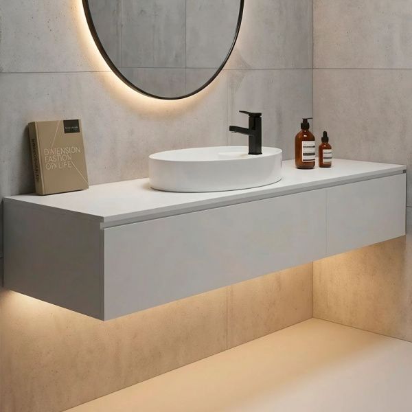 Накладная овальная раковина 61 см Comforty CF178942 белая из фарфора