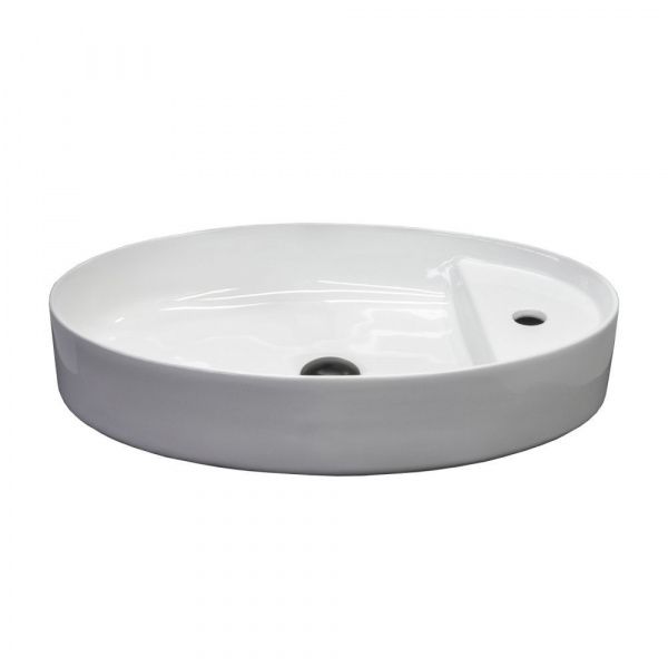 Накладная овальная раковина 61 см Comforty CF178942 белая из фарфора