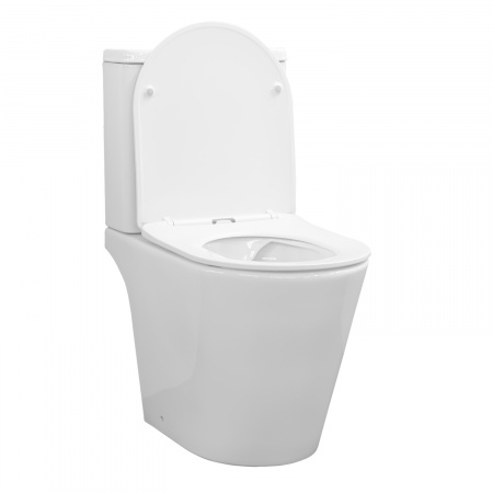 Унитаз-компакт Comforty CF41363C тонкое сиденье дюропласт с микролифтом, универсальный выпуск