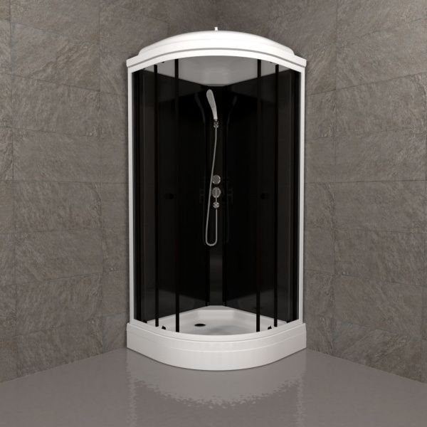 Закрытая душевая кабина Тритон Нова 88*88 А низкий поддон, сифон D50 клик-клак