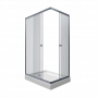 Душевое ограждение Тритон Вента-Хром 100х80 прямоугольный низкий поддон, сифон D90 мм