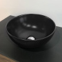 Круглая черная накладная раковина 35 см Comforty 107 MB матовая Круглая черная накладная раковина 35 см Comforty 107 MB матовая