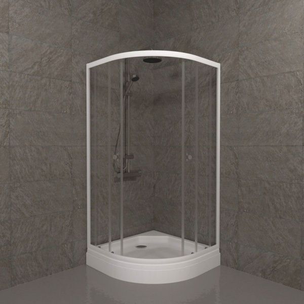 Душевое ограждение Тритон Ультра 80*80 А низкий поддон, сифон D90