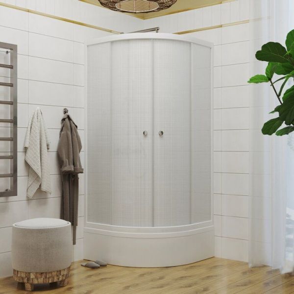 Душевое ограждение Тритон Лён 90*90 В средний поддон, сифон D50