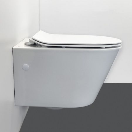Готовый комплект Comforty 00-00022745CF: унитаз подвесной безободковый CF3C797WH Торнадо + инсталляция CF3GT1900-10WH  с белой матовой клавишей