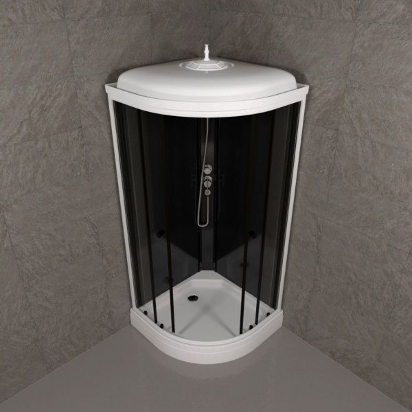 Закрытая душевая кабина Тритон Нова 88*88 А низкий поддон, сифон D50 клик-клак