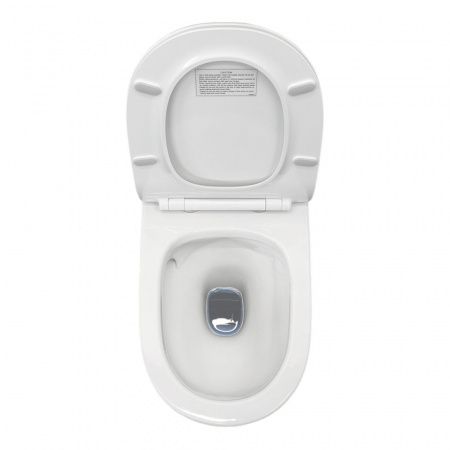 Готовый комплект Comforty 00-00022745CF: унитаз подвесной безободковый CF3C797WH Торнадо + инсталляция CF3GT1900-10WH  с белой матовой клавишей