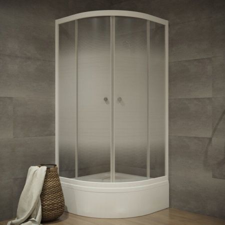 Душевое ограждение Тритон Лайт 90*90 В, средний поддон, сифон D50