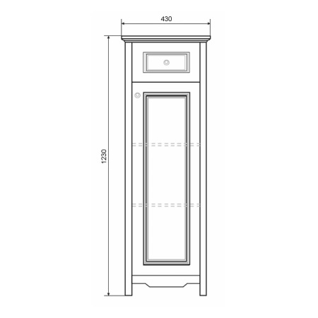 Comforty. Полуколонна "Тбилиси-40" белый глянец