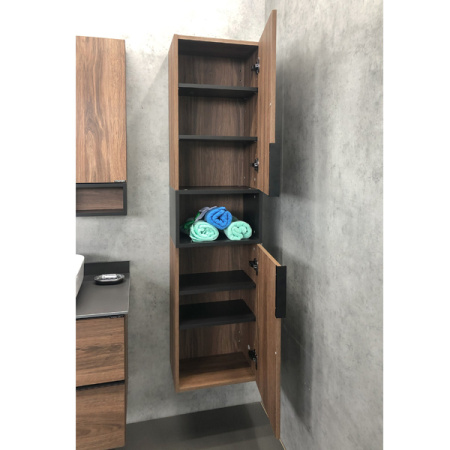 Comforty. Шкаф-колонна Штутгарт-40 дуб тёмно-коричневый