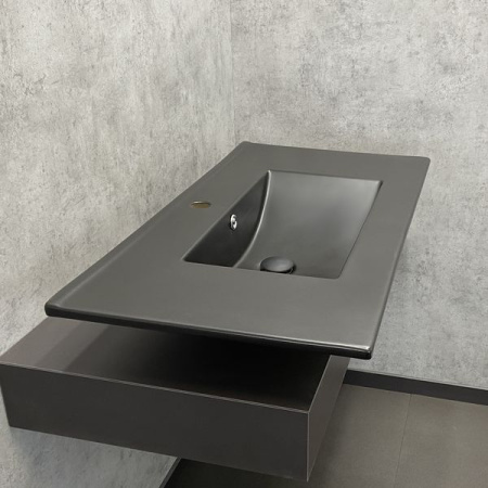 Раковина Comforty 90EMB черная матовая