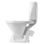 Santek. Унитаз-компакт "Римини", 1WH111758 косой выпуск, однорежимная арматура, сиденье полипропилен