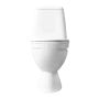 Sanita. Унитаз-компакт "Идеал" однорежимный (эконом)  белый (сиденье полипропилен СУ 77.00.00, арматура Уклад)