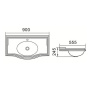 Накладная мебельная раковина в классическом стиле Comforty JS90 Накладная мебельная раковина в классическом стиле Comforty JS90
