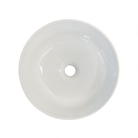 Накладная круглая раковина с высоким скошенным бортом Comforty HDA088A фарфор, белая