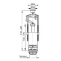 AlcaPlast. Сливной механизм со стоп-кнопкой A2000-СHROM