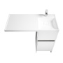Акватон. Тумба-умывальник "Лондри 40" 1A236001LH010 с правой раковиной Лондри 105 белая