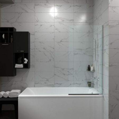 Штора на борт ванны Тритон Статик-Хром 70*140, 8мм