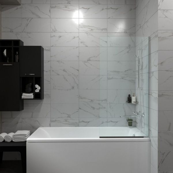 Штора на борт ванны Тритон Статик-Хром 60*140 8мм