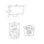 Готовый комплект Comforty: безободковый подвесной унитаз 102 + инсталляция CF3GT1900-10WH с белой матовой клавишей