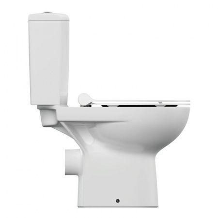 Унитаз-компакт безободковый Cersanit Nature New Clean On 011, 65410, горизонтальный выпуск, тонкое сиденье дюропласт с микролифтом