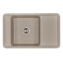 Мойка кухонная Акватон Беллис 87 1A724832BS250 серый шелк