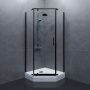 Душевое ограждение Тритон Дека-Блэк 90х90, пятиугольное, низкий поддон, сифон D90 мм