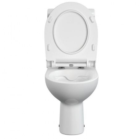Унитаз-компакт безободковый Cersanit Nature New Clean On 011, 65410, горизонтальный выпуск, тонкое сиденье дюропласт с микролифтом