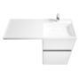 Акватон. Тумба-умывальник "Лондри 60" 1A235901LH010 с правой раковиной Лондри 120 белая Акватон. Тумба-умывальник "Лондри 60" 1A235901LH010 с правой раковиной Лондри 120 белая